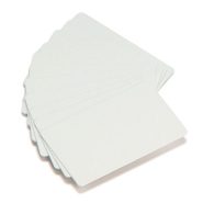 Zebra Card Premier Blank PVC Cards / White / 30mil [Box of 500]