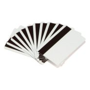 Zebra Card Premier Plus PVC Composite Blank Card / White / 30mil / High Coercivity (HiCo) Magnetic Stripe  for maximum durability applications such as motor vehicle license or national ID [Box of 500]