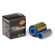 Zebra Card TrueColours Resin Ribbon / Silver Mono [1000 Prints Per Roll]